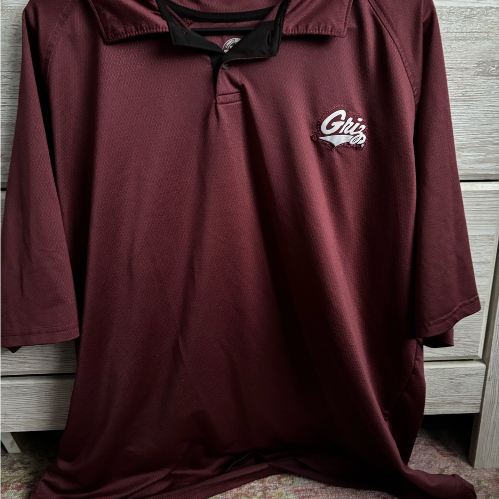 Rivalry Threads Griz Red Polo Shirt Athletic Performance